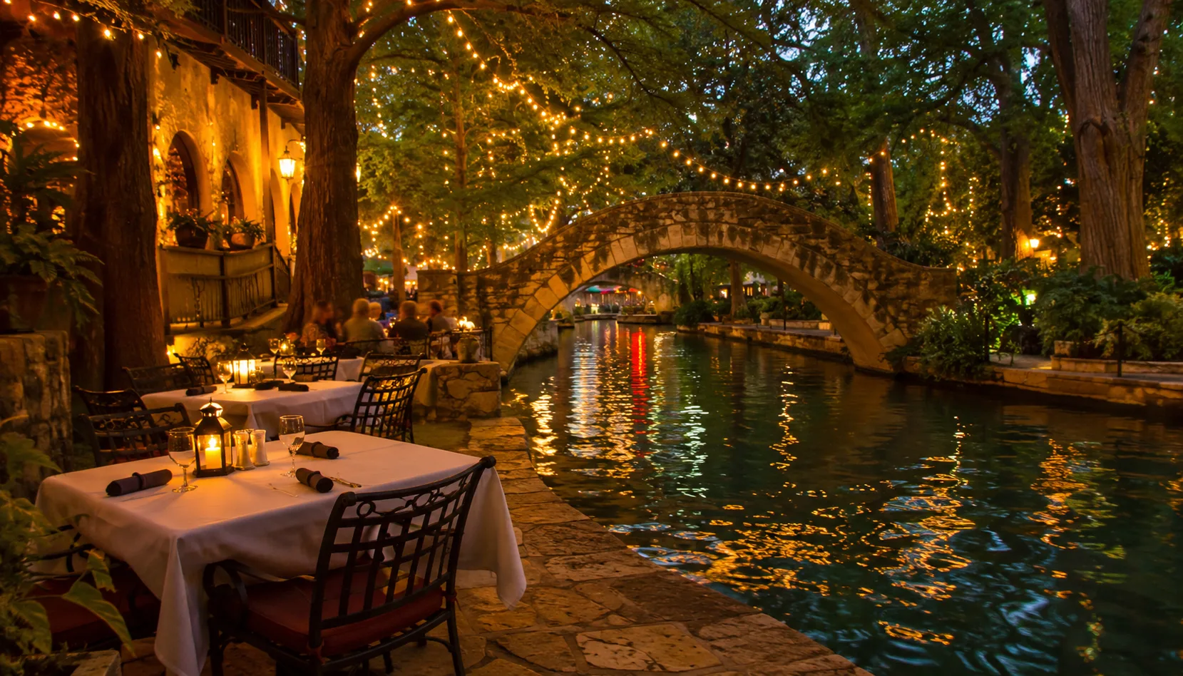 River Walk dining San Antonio