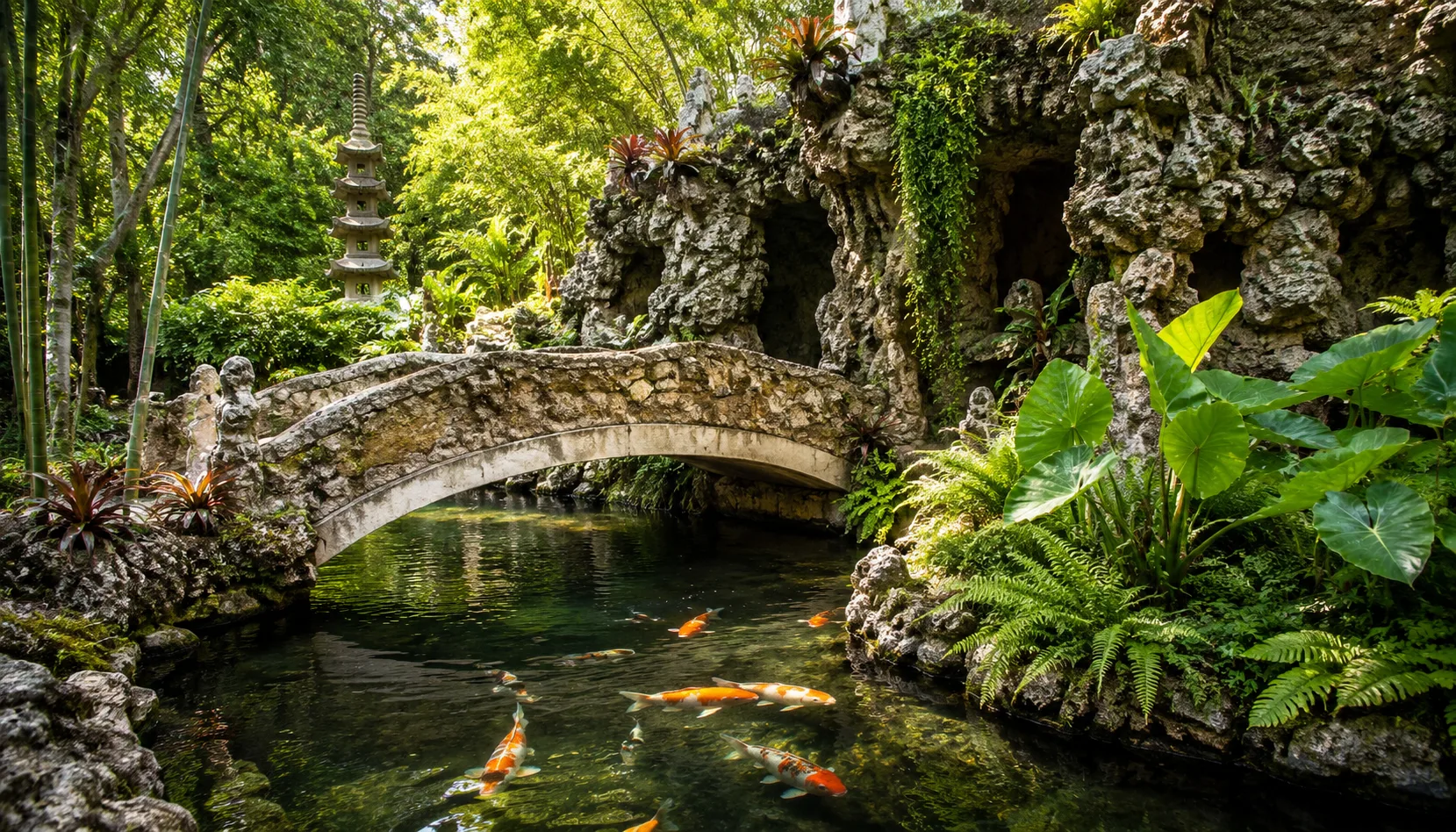 Japanese Tea Garden in Brackenridge Park San Antonio