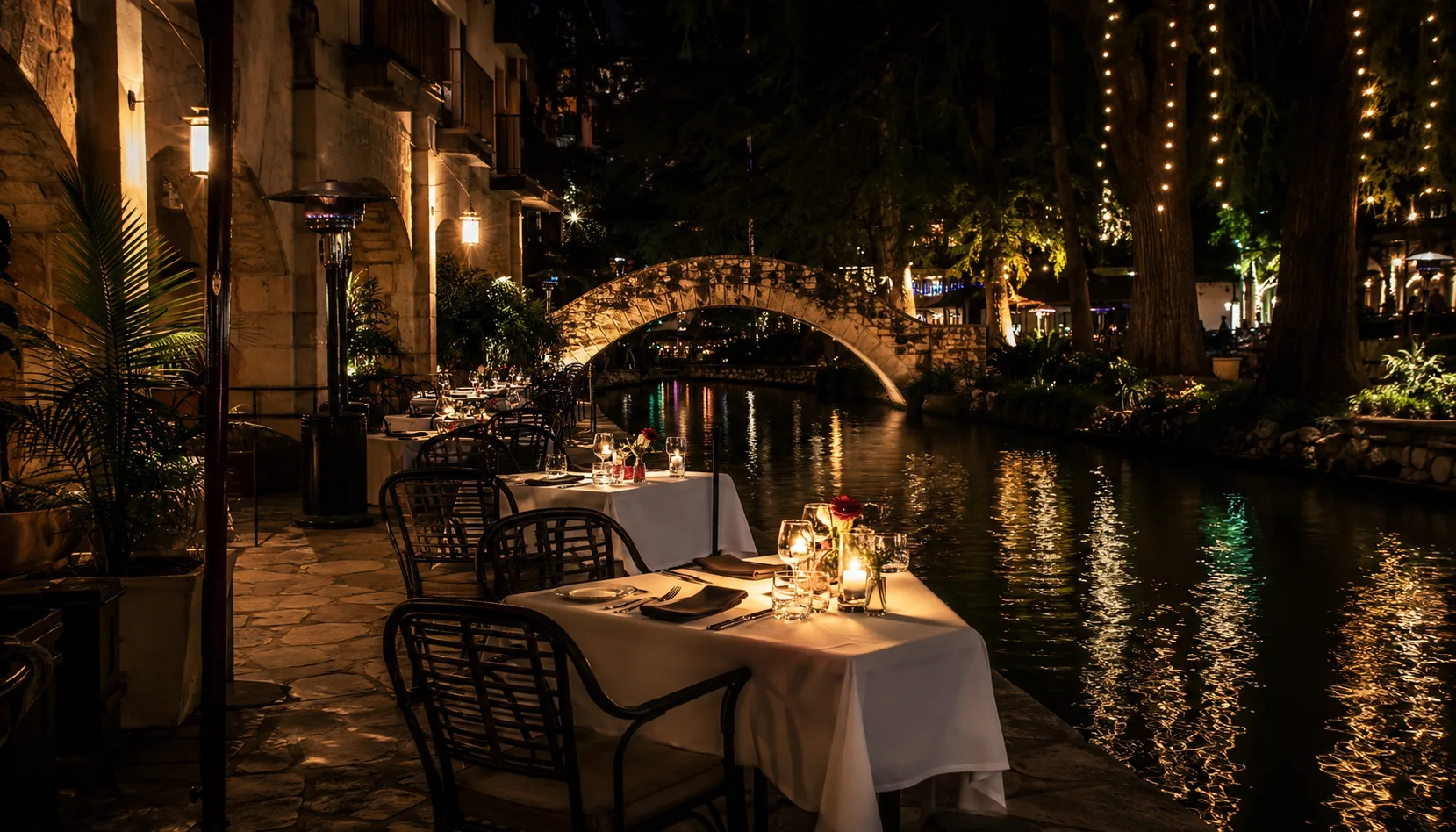 River Walk dining San Antonio