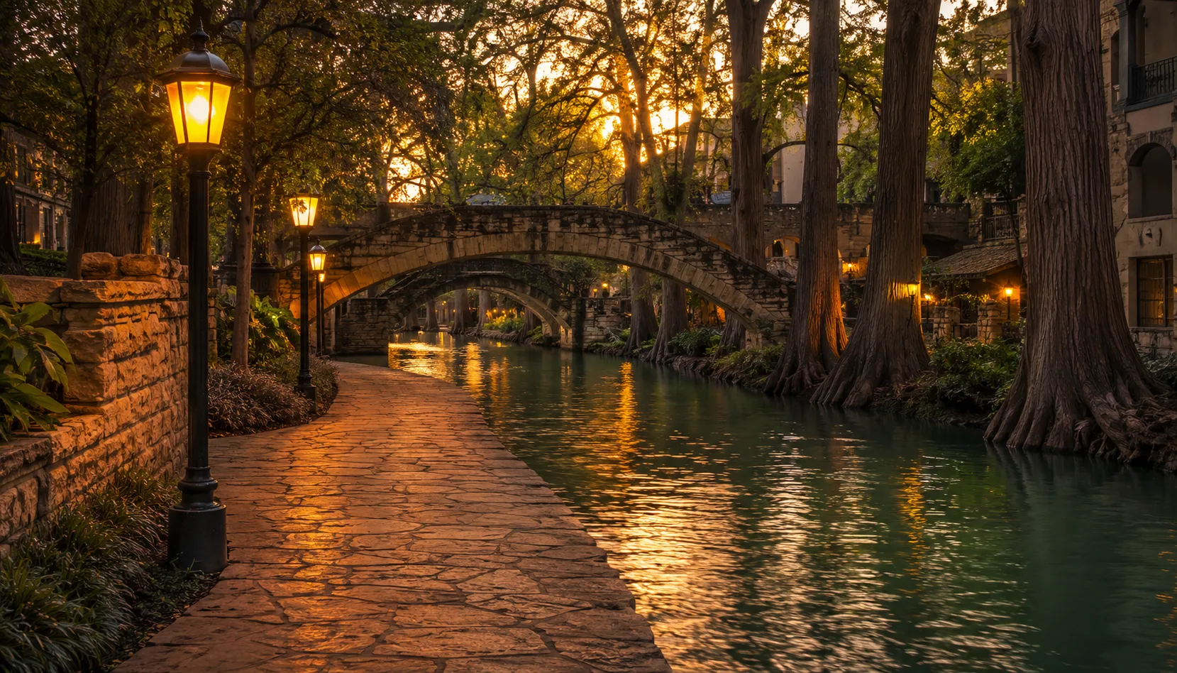 Walking the River Walk San Antonio