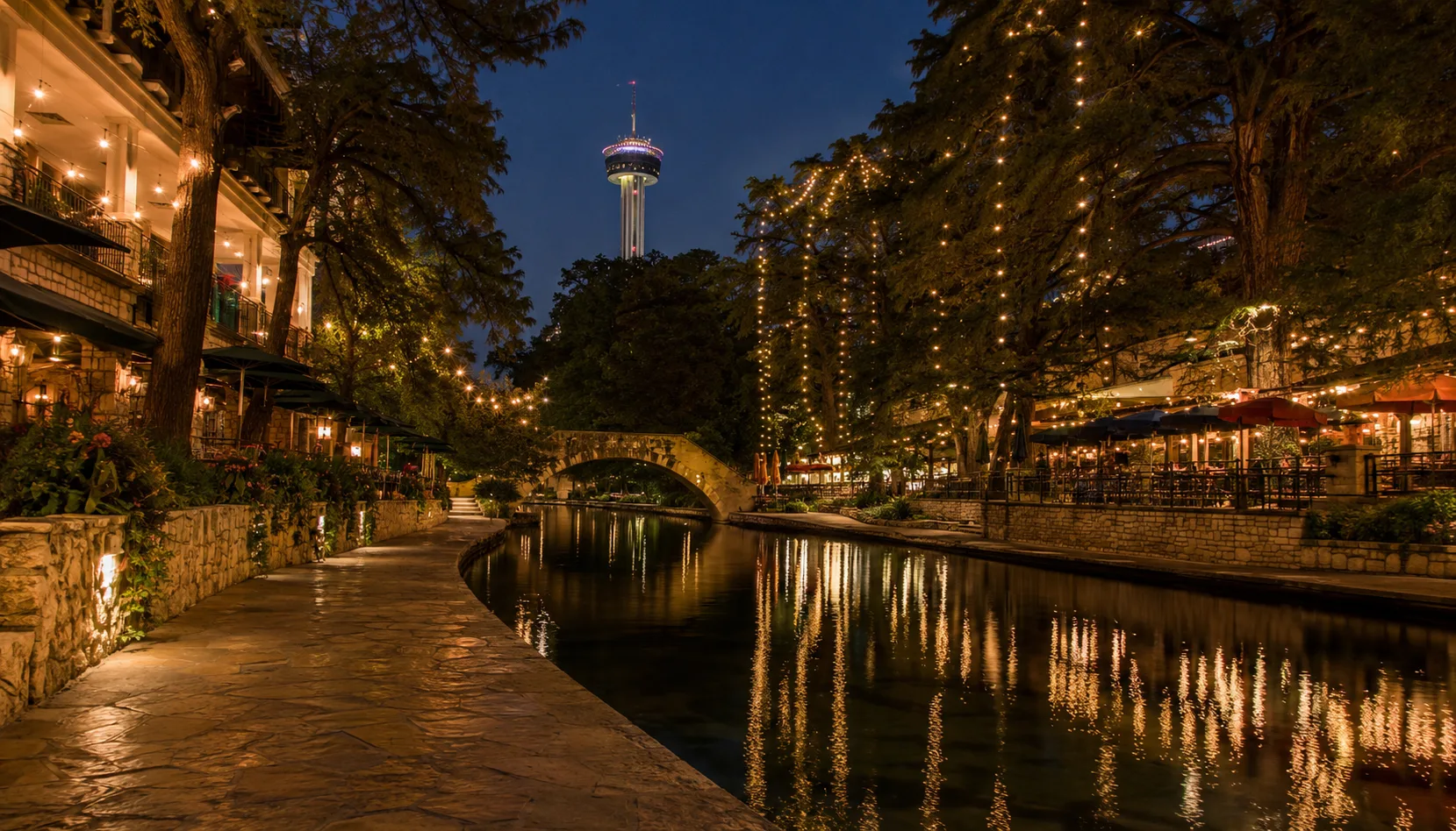 Friday night on the San Antonio River Walk