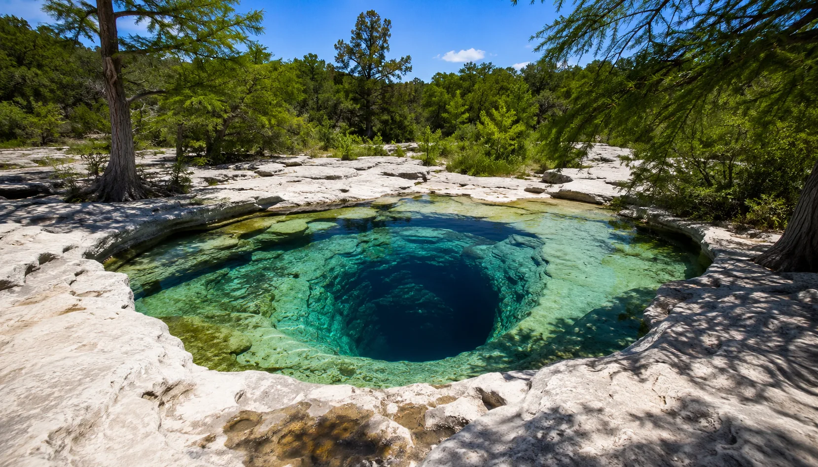 Jacob's Well swimming hole Wimberley Texas